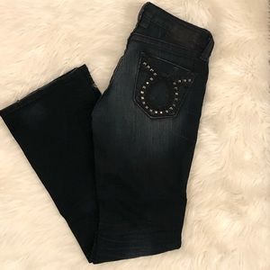 Big Star ‘Liv Boot’ low rise bootcut black jeans